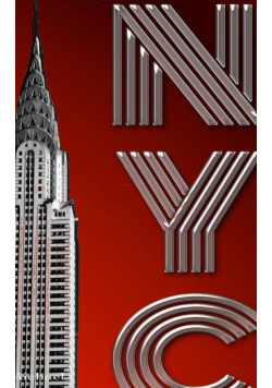NYC Crystler  Red Creative Drawing Journal