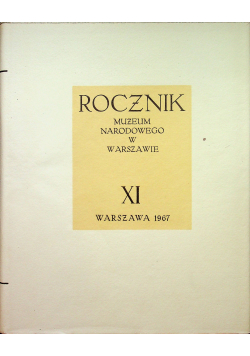 Rocznik muzeum narodowego w Warszawie XI