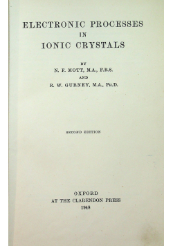 Electronic processes in ionic crystals 1948r