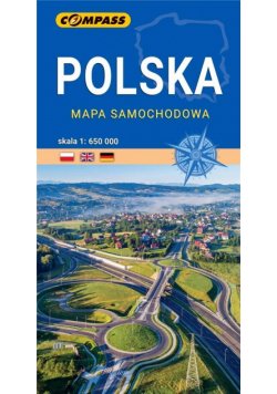 Mapa samochodowa. Polska 1:650 000 lam w.2022