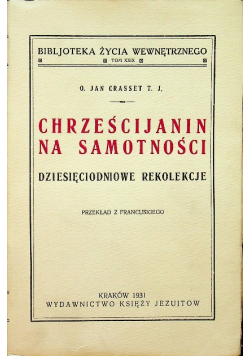 Chrześcijanin na samotności 1931 r.