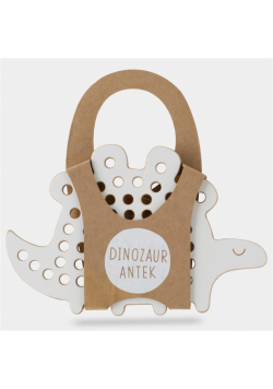 Dinozaur Antek.Drewniana przeplatanka Montessori