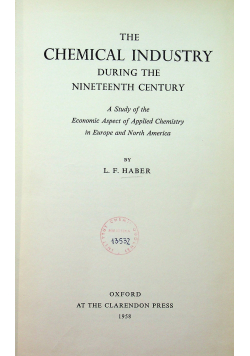 The Chemical Industry During the Nineteenth Century