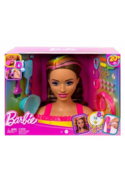 Barbie. Głowa do stylizacji Brązowe włosy HMD80