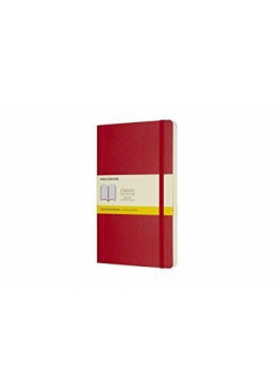 Notes Classic 13x21 kratka - czerwony MOLESKINE