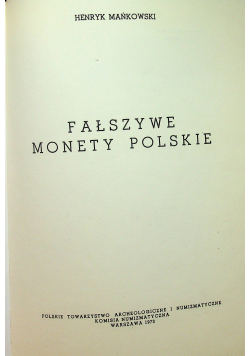 Fałszywe monety Polskie