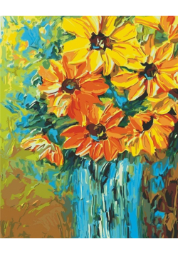 Malowanie po numerach - Słoneczniki olejne 40x50cm