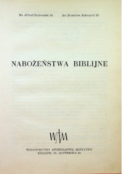 Nabożeństwa biblijne