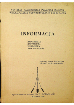 Informacja Radiestezja Geo Bio Psychotronika Zeszyt 6