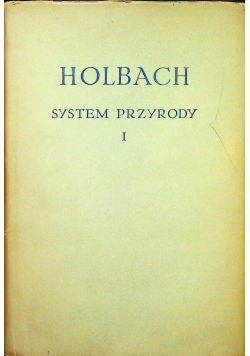 System przyrody Tom I