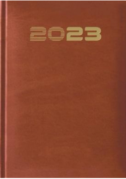 Terminarz standard brązowy A5 r. 2023