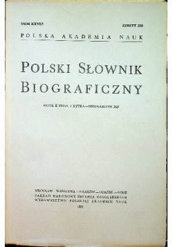 Polski słownik biograficzny Tom XXVI Zeszyt 110