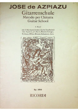 Jose de azpiazu gitarrenschule metodo per