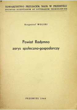 Powiat Radymno zarys społeczno gospodarczy