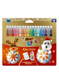 Flamastry Kid Couleur 18 kolorów Christmas BIC