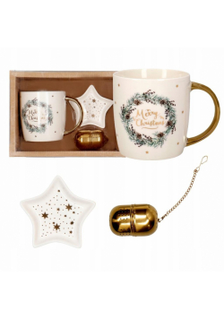 Kubek z zaparzaczem Merry Christmas 380ml