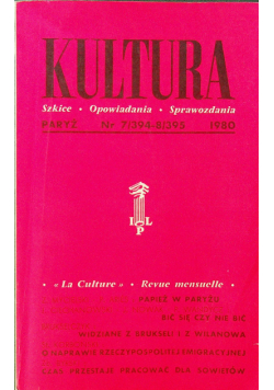 Kultura Szkice Opowiadania Sprawozdania Nr 7
