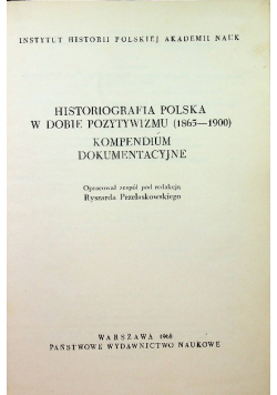 Historiografia polska w dobie pozytywizmu