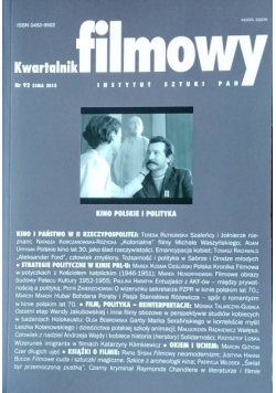 Kwartalnik filmowy Numer 92