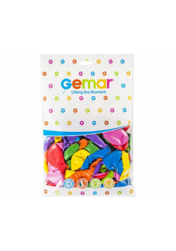 Balony pastelowe różnokolorowe MIX 25cm 100szt