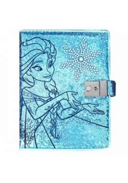 Pamiętnik zamykany z diamentami Frozen