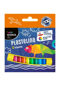 Plastelina mała 12 kolory KIDEA