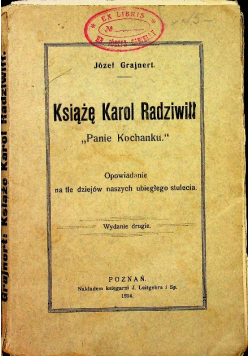 Książę Karol Radziwiłł 1914 r.