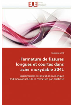 Fermeture de fissures longues et courtes dans acier inoxydable 304l