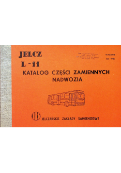 Katalog części zamiennych 1987 Jelcz L 11