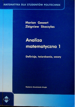 Analiza matematyczna 1