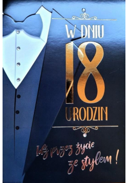 Karnet Urodziny 18 4K - 032
