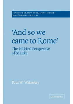 'And So We Came to Rome '