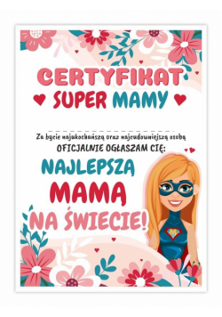 Certyfikat A4 Super Mamy 20szt