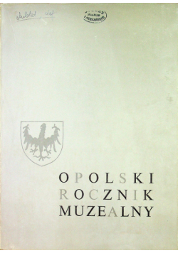 Opolski rocznik muzealny Tom VIII