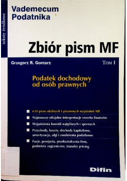 Zbiór pism MF tom I