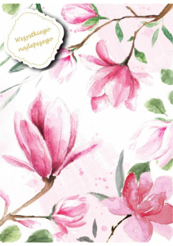 Karnet B6 z dowieszką - Magnolia
